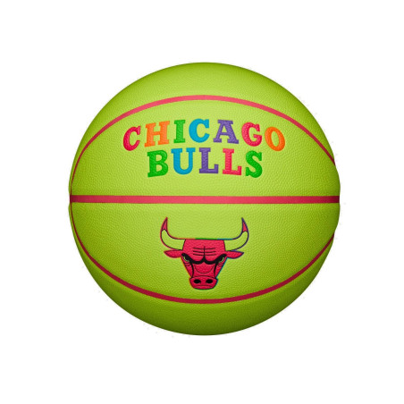Balón de baloncesto NBA Chicago Bulls Wilson Team Neon