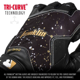 Gants de Batting Franklin 2nd Skinz Drip Noir