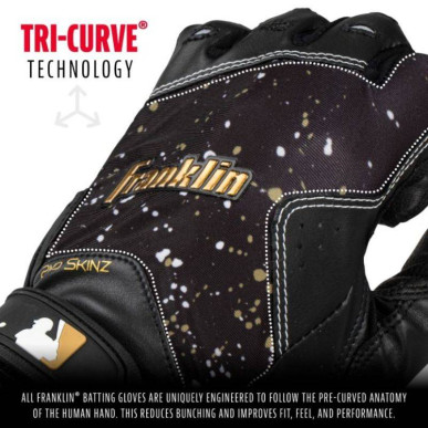 Gants de Batting Franklin 2nd Skinz Drip Noir