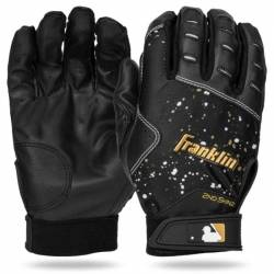 Youth's Batting glove Franklin 2nd Skinz Drip Black
