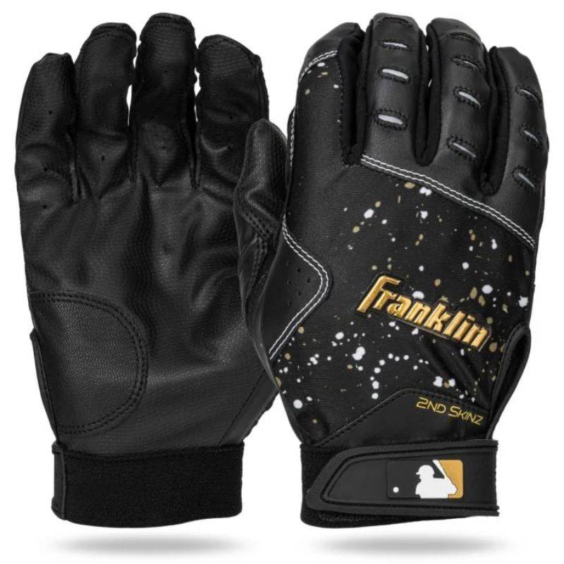 Guantes de Batting Franklin 2nd Skinz Drip Negro para niño