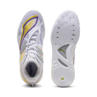 Men's Puma All-Pro Nitro 2 White & yellow Basketball shoes