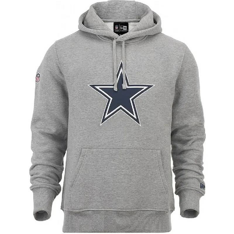 Sweat à capuche NFL Dallas Cowboys New Era Gris