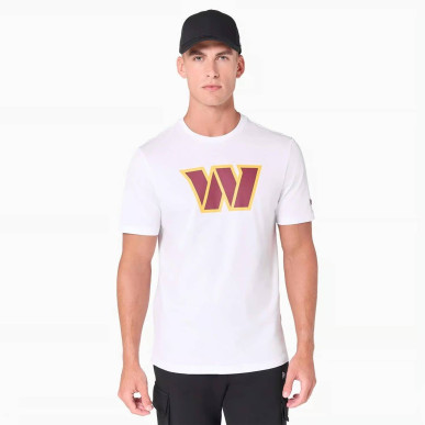 T-Shirt NFL Washington Commanders New Era Logo Blanco