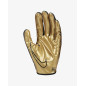 Nike Vapor Jet 7.0 Gold American Football Gloves for Receivers