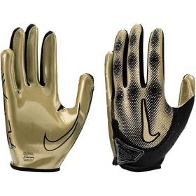 Nike Vapor Jet 7.0 Gold American Football Gloves for Receivers