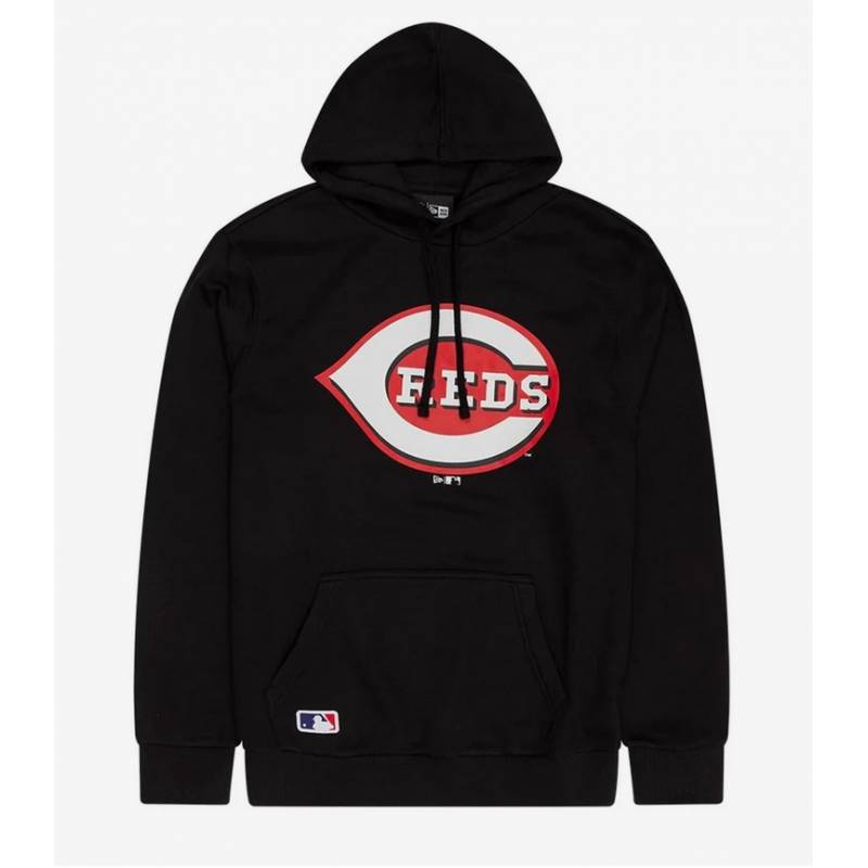 Sweat à capuche MLB Cincinnati Reds New Era Noir