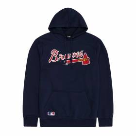 Sweat à capuche MLB Atlanta Braves New Era Bleu marine