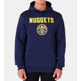 Sweat à Capuche NBA Denver Nuggets New Era Team logo Bleu marine