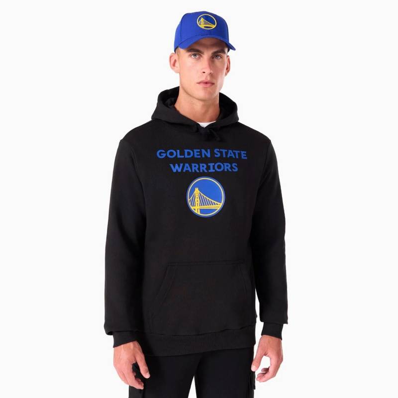 Sweat à Capuche NBA Golden States Warriors New Era Team logo Noir