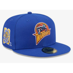 Casquette NBA Golden State Warriors New Era Hardwood Classic 59FIFTY Bleu
