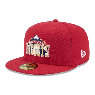 Gorra NBA Denver Nuggets New Era Hardwood Classic 59FIFTY Rojo