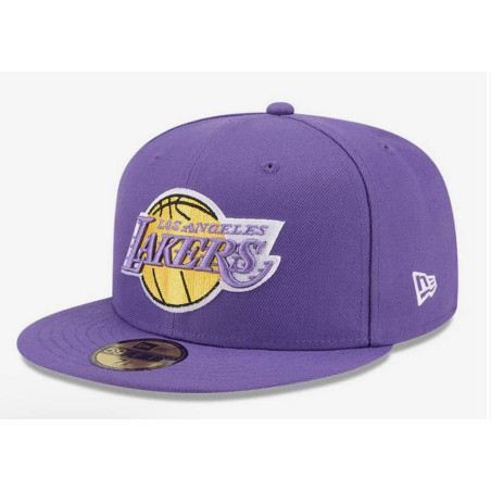 New Era Hardwood Classic 59FIFTY Hat NBA Los Angeles Lakers Purple