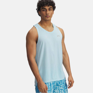 Débardeur Under Armour Launch Singlet Bleu