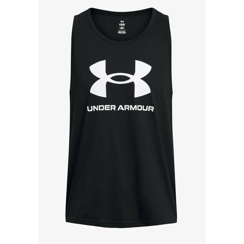 Camiseta sin mangas Under Armour Sportstyle logo Negro Camiseta sin mangas Under Armour Sportstyle logo Negro