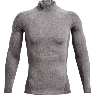 Maillot de compression à manches longues Under Armour ColdGear Mock Gris