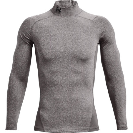 Maillot de compression à manches longues Under Armour ColdGear Mock Gris