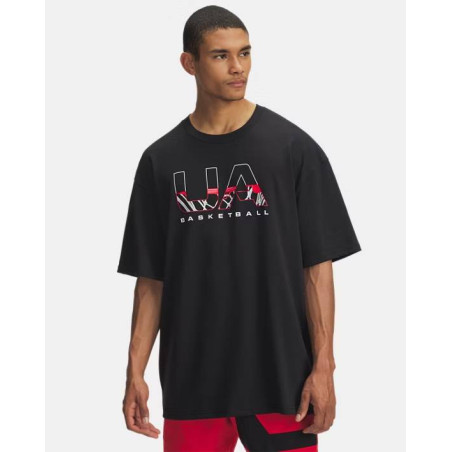 T-shirt Under Armour Hoops Branded Heavyweight negro