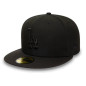 Gorra MLB Los Angeles Dodgers New Era Basic 59fifty Negro logo
