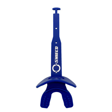 Protège dent + protège lèvre Shield Striker Bleu