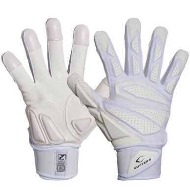 Guantes de futbol americano Cutters the Force 6.0 Lineman Blanco