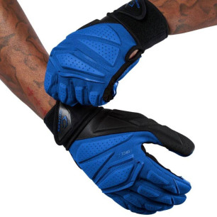 Gants de Football américain Cutters Force 6.0 Lineman Bleu