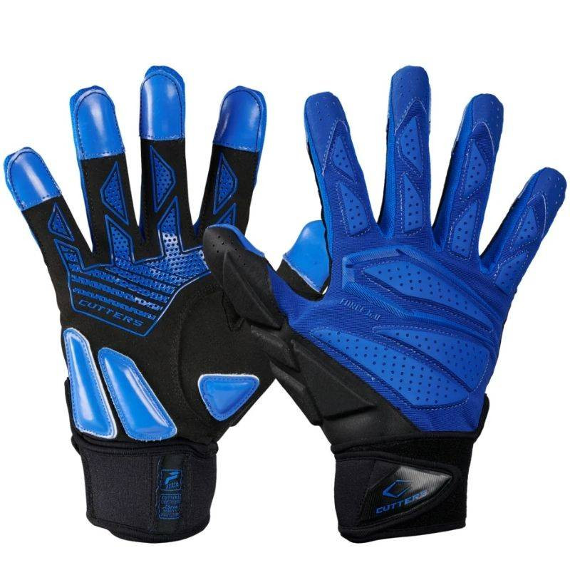 Gants de Football américain Cutters Force 6.0 Lineman Bleu Gants de Football américain Cutters Force 6.0 Lineman Bleu