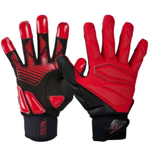 Gants de Football américain Cutters Force 6.0 Lineman Rouge