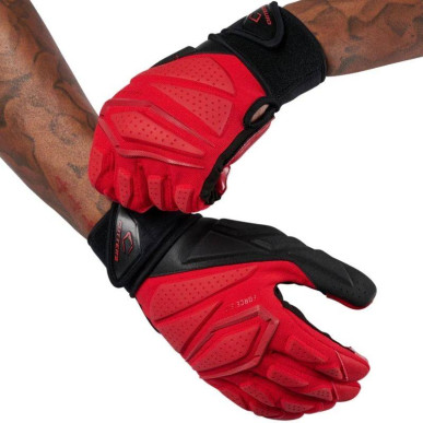 Gants de Football américain Cutters Force 6.0 Lineman Rouge