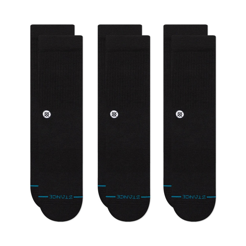 Chaussettes Stance Icon Noir 3 paires