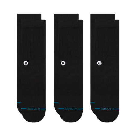 Chaussettes Stance Icon Noir 3 paires