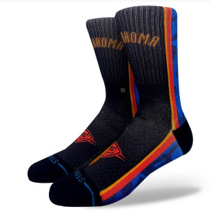 Chaussettes NBA Oklahoma city thunder Stance City Edition 26 Noir