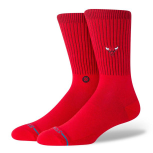 Stance Badged crew NBA Chicago Bulls Socks Red