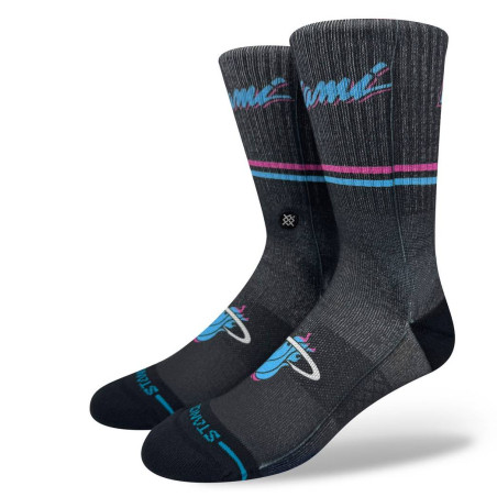 Calcetines NBA Miami Heat Stance City Edition negro