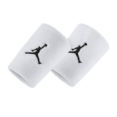 Muñequeras Jordan Jumpman Blancas