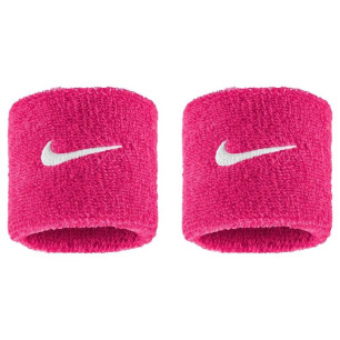 Muñequeras Nike Swoosh Classic rosas