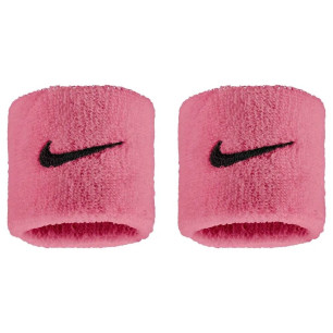 Muñequeras Nike Swoosh Classic rosas BK