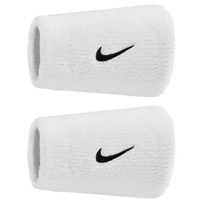 Poignets éponges Nike Swoosh Classic Doublewide Blanc Poignets éponges Nike Swoosh Classic Doublewide Blanc