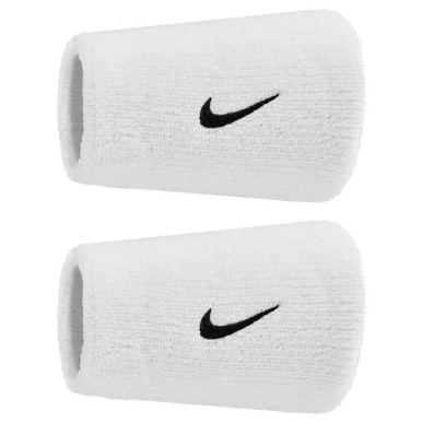 Poignets éponges Nike Swoosh Classic Doublewide Blanc