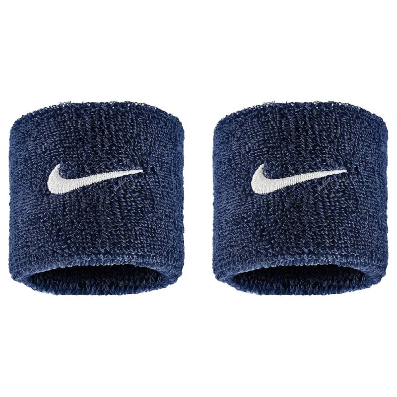 Poignets éponges Nike Swoosh Classic Bleu marine Poignets éponges Nike Swoosh Classic Bleu marine