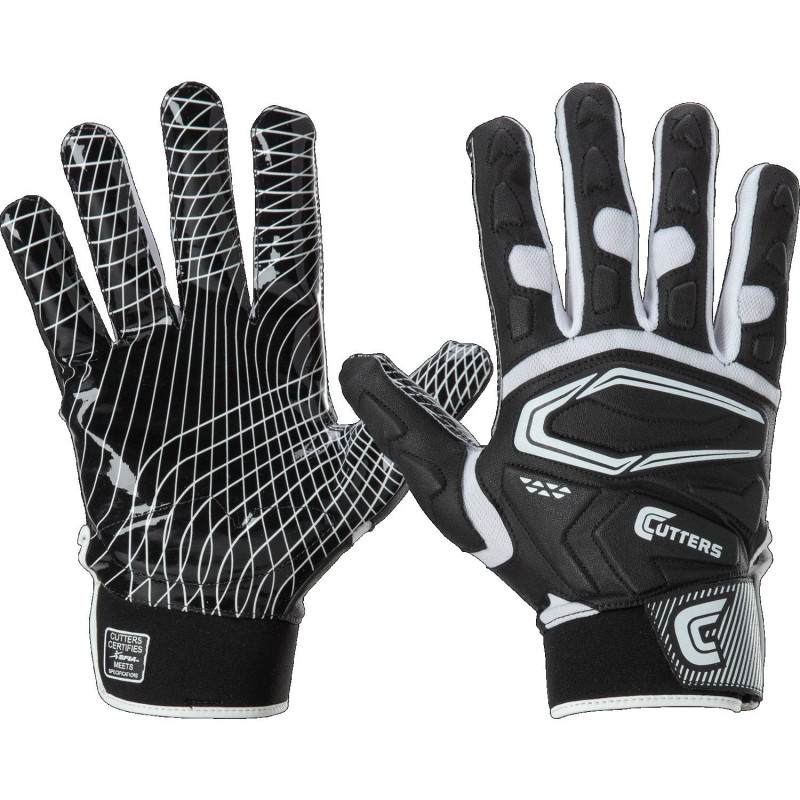Gants de Football américain Cutters Game Day 2.0 Noir Gants de Football américain Cutters Game Day 2.0 Noir