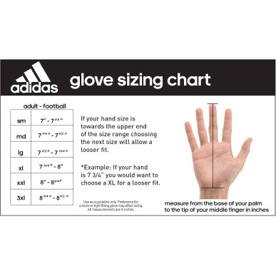 Gants de Football américain adidas Freak 5.0 Noir