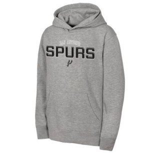 Sweat NBA Enfant San Antonio Spurs Outerstuff Brushed Fleece Gris