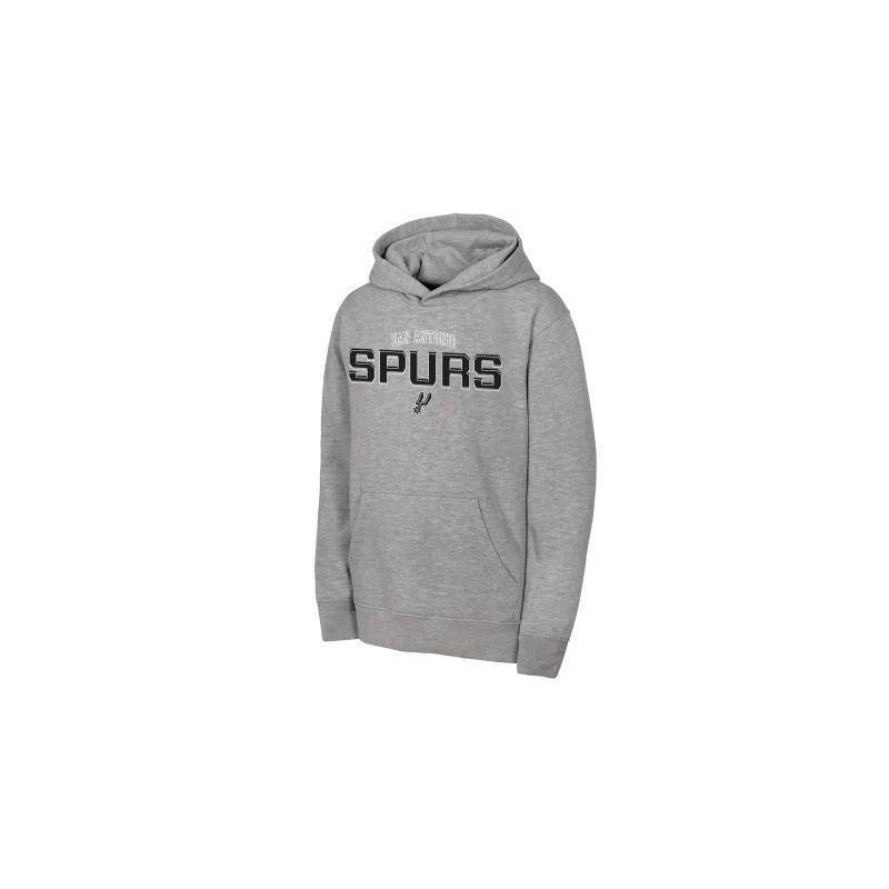 Sudadera NBA Niño San Antonio Spurs Outerstuff Brushed Fleece Gris Sudadera NBA Niño San Antonio Spurs Outerstuff Brushed Fleece Gris