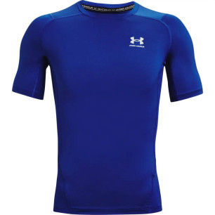 T-shirt de compression à manche courte Under Armour HeatGear Bleu