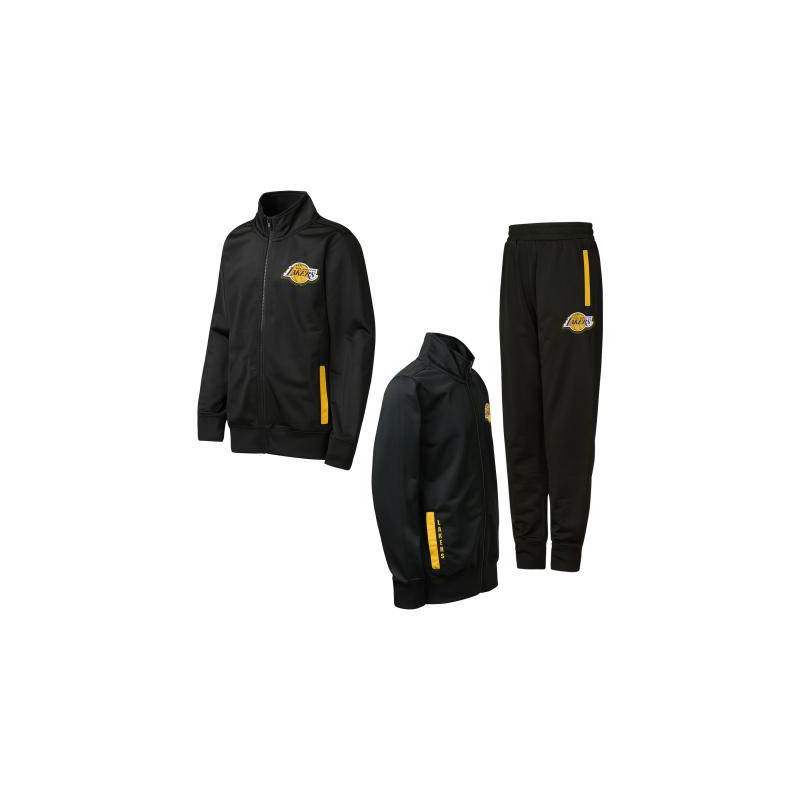 Ensemble NBA Los Angeles Lakers Outerstuff Poly track pour enfant Ensemble NBA Los Angeles Lakers Outerstuff Poly track pour enfant