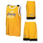 Youth's Outerstuff Top and short Poly NBA Los Angeles Lakers Yellow