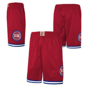 Short NBA Detroit Pistons Mitchell & Ness Rojo para niño