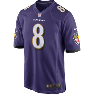 Camiseta NFL Lamar Jackson Baltimore Ravens Nike Game Team colour Purpura niño