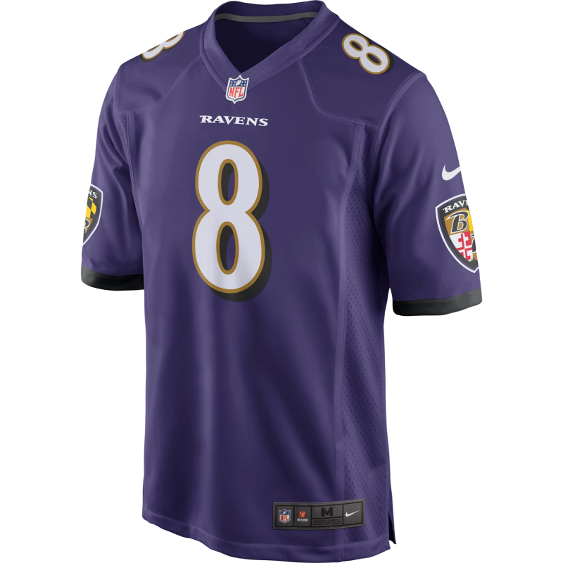 Kid's Nike NFL Game Team colour jersey Lamar Jackson Baltimore Ravens Purple